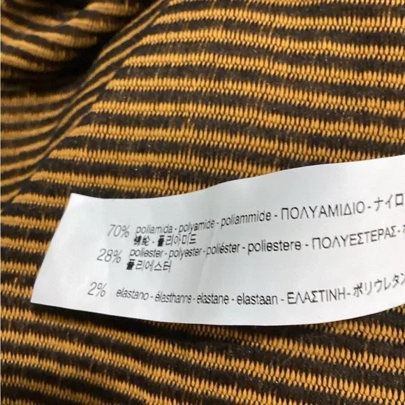 Zara NWOT Ribbed Striped Dress Fit and Flare Half Sleeve size XL - Picture 8 of 8